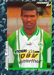 Cromo Junior Baiano - German Football Bundesliga 1996-1997 - Panini