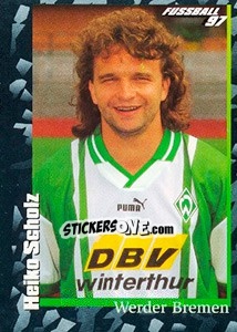 Cromo Heiko Scholz - German Football Bundesliga 1996-1997 - Panini