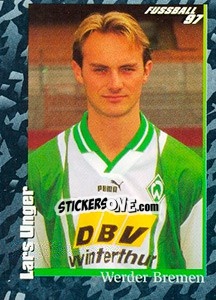 Sticker Lars Unger - German Football Bundesliga 1996-1997 - Panini