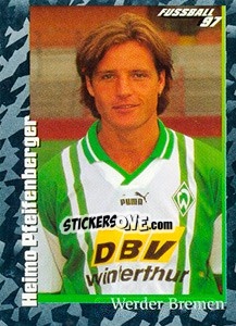 Sticker Heimo Pfeifenberger - German Football Bundesliga 1996-1997 - Panini