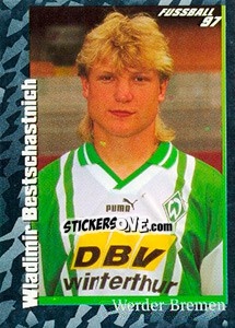 Cromo Wladimir Bestschastnich - German Football Bundesliga 1996-1997 - Panini