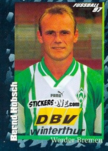 Sticker Bernd Hobsch - German Football Bundesliga 1996-1997 - Panini