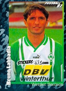 Sticker Bruno Labbadia - German Football Bundesliga 1996-1997 - Panini