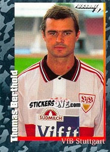 Sticker Thomas Berthold - German Football Bundesliga 1996-1997 - Panini