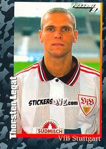 Cromo Thorsten Legat - German Football Bundesliga 1996-1997 - Panini