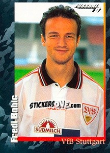 Cromo Fredi Bobic - German Football Bundesliga 1996-1997 - Panini