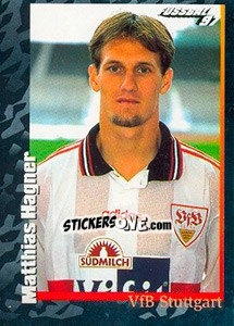 Sticker Matthias Hagner - German Football Bundesliga 1996-1997 - Panini