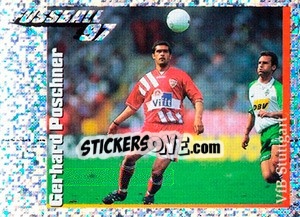 Sticker Action Bild Gerhard Poschner - German Football Bundesliga 1996-1997 - Panini