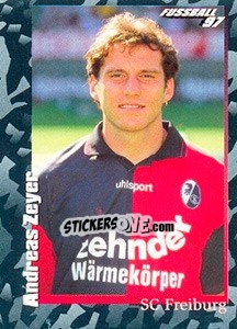 Cromo Andreas Zeyer - German Football Bundesliga 1996-1997 - Panini