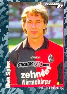 Sticker Uwe Spies - German Football Bundesliga 1996-1997 - Panini