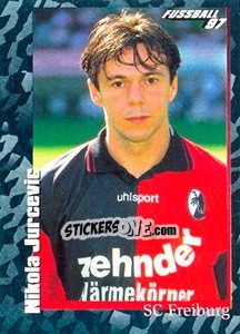 Cromo Nikola Jurcevic - German Football Bundesliga 1996-1997 - Panini