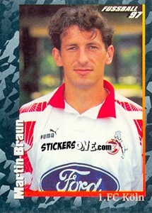 Cromo Martin Braun - German Football Bundesliga 1996-1997 - Panini