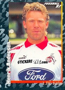 Cromo Hendrik Andersen - German Football Bundesliga 1996-1997 - Panini