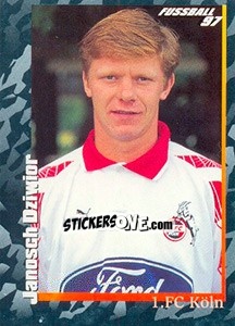 Sticker Janosch Dziwior - German Football Bundesliga 1996-1997 - Panini