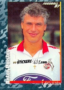 Cromo Anton Polster - German Football Bundesliga 1996-1997 - Panini