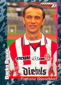 Sticker Darko Drazic - German Football Bundesliga 1996-1997 - Panini