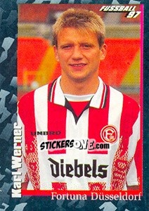 Sticker Karl Werner - German Football Bundesliga 1996-1997 - Panini