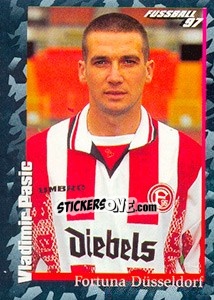 Sticker Vladimir Pasic - German Football Bundesliga 1996-1997 - Panini
