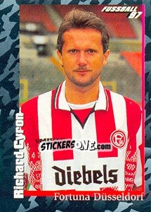Sticker Richard Cyron - German Football Bundesliga 1996-1997 - Panini
