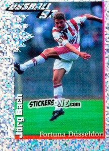 Sticker Action Bild Jörg Bach - German Football Bundesliga 1996-1997 - Panini