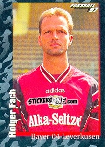 Cromo Holger Fach - German Football Bundesliga 1996-1997 - Panini