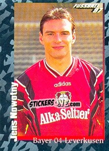 Cromo Jens Nowotny - German Football Bundesliga 1996-1997 - Panini