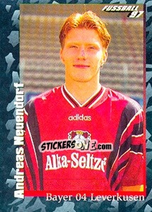 Sticker Andreas Neuendorf - German Football Bundesliga 1996-1997 - Panini