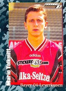 Sticker Mario Tolkmitt - German Football Bundesliga 1996-1997 - Panini