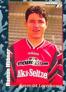 Cromo Ramin Hubner - German Football Bundesliga 1996-1997 - Panini