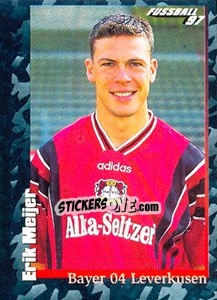 Sticker Erik Meijer - German Football Bundesliga 1996-1997 - Panini