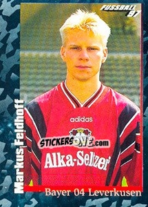 Sticker Markus Feldhoff - German Football Bundesliga 1996-1997 - Panini