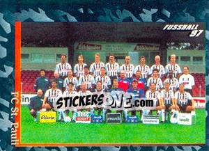 Sticker Mannschaftsbild - German Football Bundesliga 1996-1997 - Panini