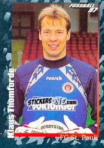 Sticker Klaus Thomforde - German Football Bundesliga 1996-1997 - Panini