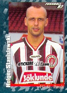 Cromo Holger Stanislawski - German Football Bundesliga 1996-1997 - Panini