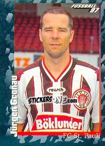 Cromo Jürgen Gronau - German Football Bundesliga 1996-1997 - Panini