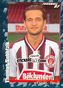 Cromo Thomas Sobotzik - German Football Bundesliga 1996-1997 - Panini