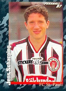 Sticker Jens Scharping - German Football Bundesliga 1996-1997 - Panini