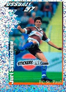 Cromo Action Bild Juri Sawitschew - German Football Bundesliga 1996-1997 - Panini