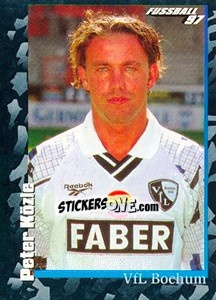 Sticker Peter Közle - German Football Bundesliga 1996-1997 - Panini