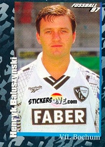 Sticker Henryk Baluszynski - German Football Bundesliga 1996-1997 - Panini