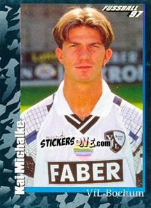 Sticker Kai Michalke - German Football Bundesliga 1996-1997 - Panini