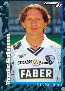 Cromo Thordur Gudjonsson - German Football Bundesliga 1996-1997 - Panini