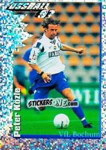 Sticker Action Bild Peter Közle - German Football Bundesliga 1996-1997 - Panini