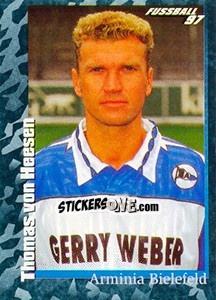 Sticker Thomas von Heesen - German Football Bundesliga 1996-1997 n. 432 - Panini