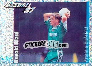 Cromo Action Bild Ronald Maul - German Football Bundesliga 1996-1997 - Panini