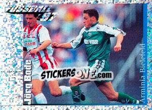 Cromo Action Bild Jörg Bade - German Football Bundesliga 1996-1997 - Panini