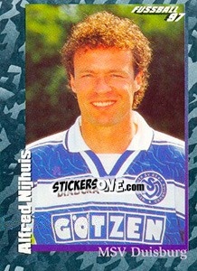 Sticker Alfred Nijhuis - German Football Bundesliga 1996-1997 - Panini