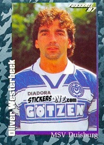 Cromo Oliver Westerbeek - German Football Bundesliga 1996-1997 - Panini