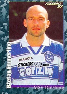 Sticker Stefan Emmerling - German Football Bundesliga 1996-1997 - Panini