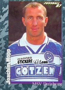 Sticker Joachim Hopp - German Football Bundesliga 1996-1997 - Panini